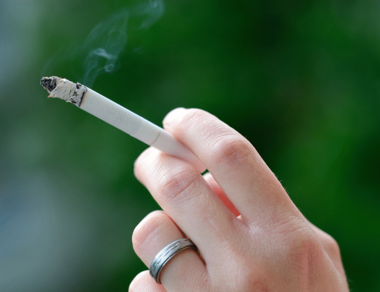 Smoking banned in public places to protect health and environment.