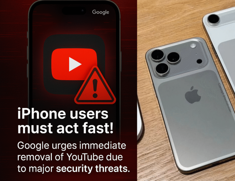 iPhone users must act fast! Google urges immediate YouTube removal amid serious security concerns.