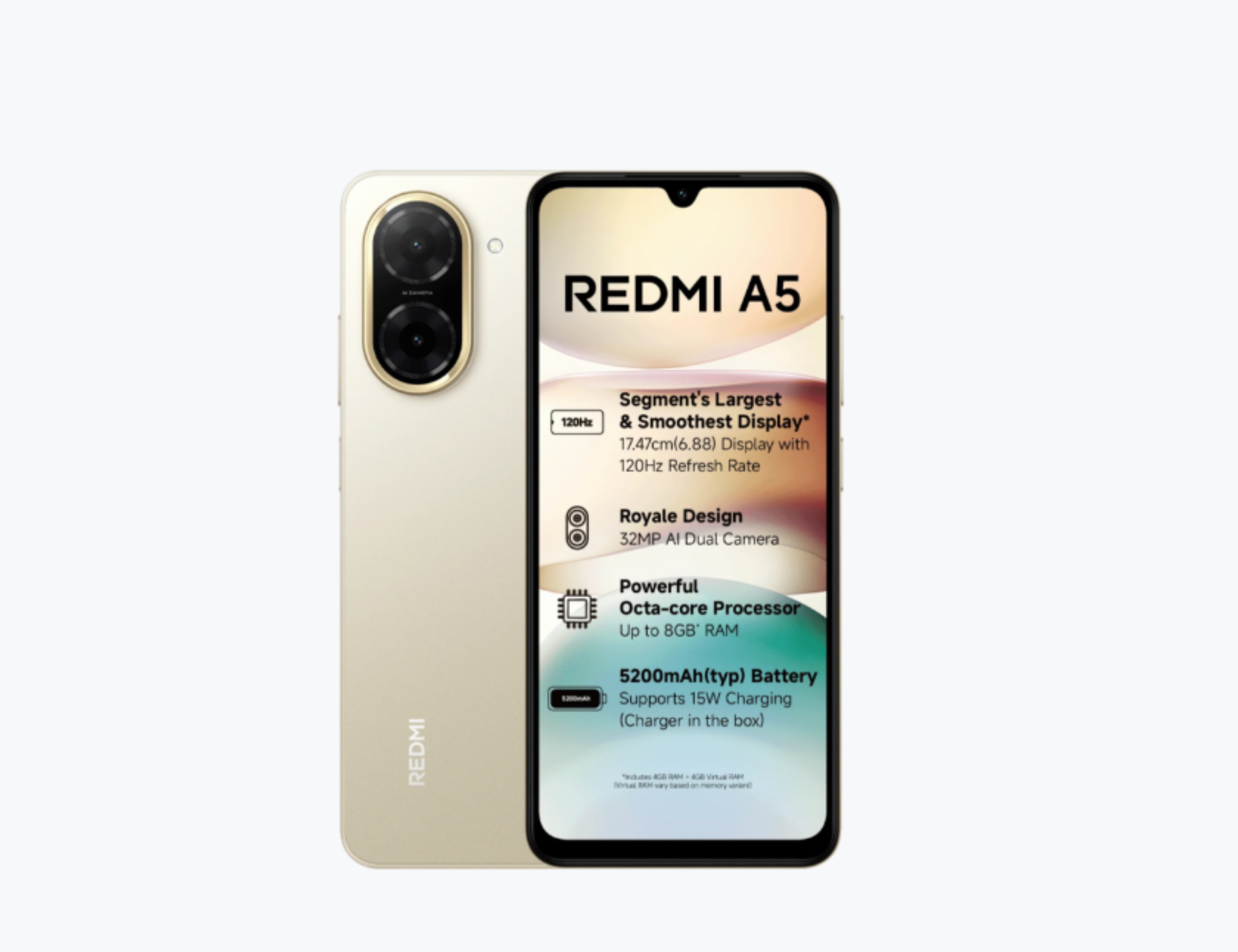For Rs 5,999, the new Redmi A5 smartphone comes with 50GB of free data when used with this company’s SIM card.